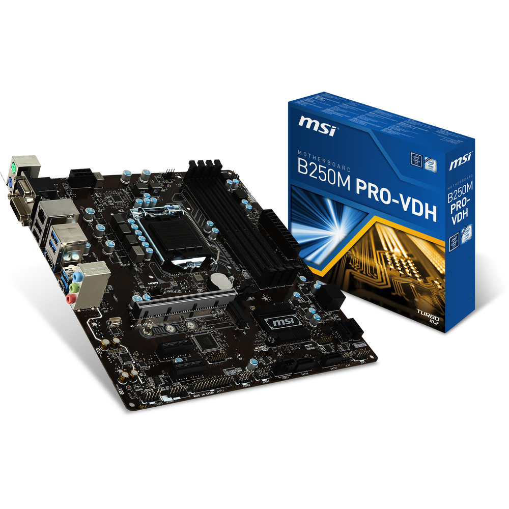 Msi B M Pro Vdh Intel B Lga Socket H Micro Atx Motherboard