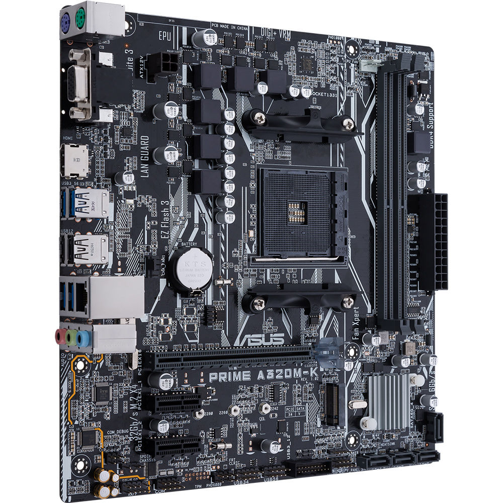 Asus Prime A320m K Amd A320 Micro Atx Socket Am4 Amd A320 2x Ddr4