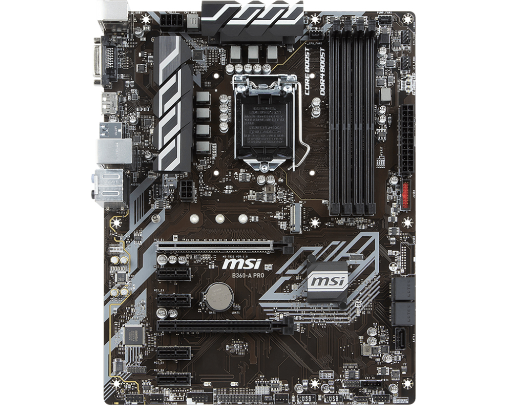 Msi b360 f pro настройка