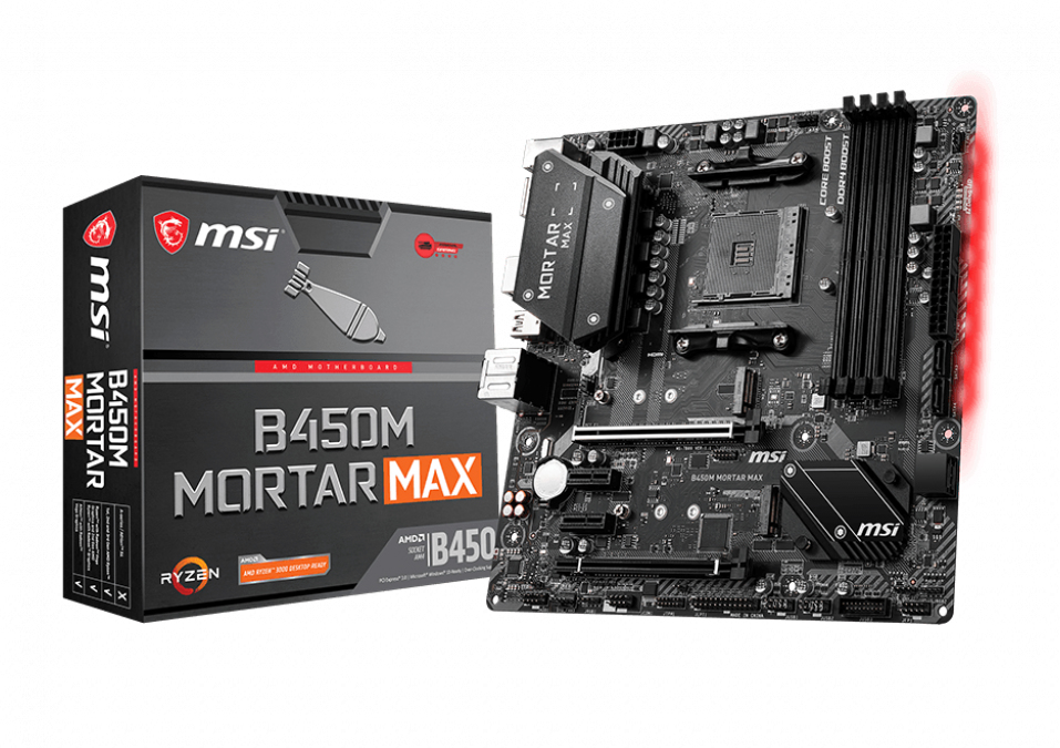 Msi b450m mortar max не запускается