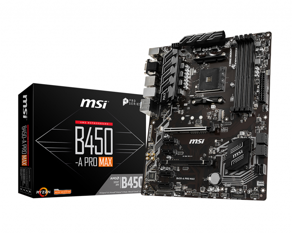 Msi b450 a pro max не видит видеокарту