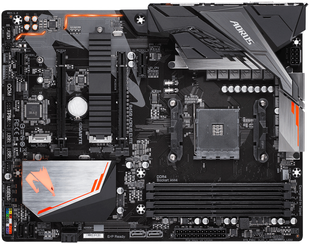 Gigabyte b450 aorus elite установка ssd m 2