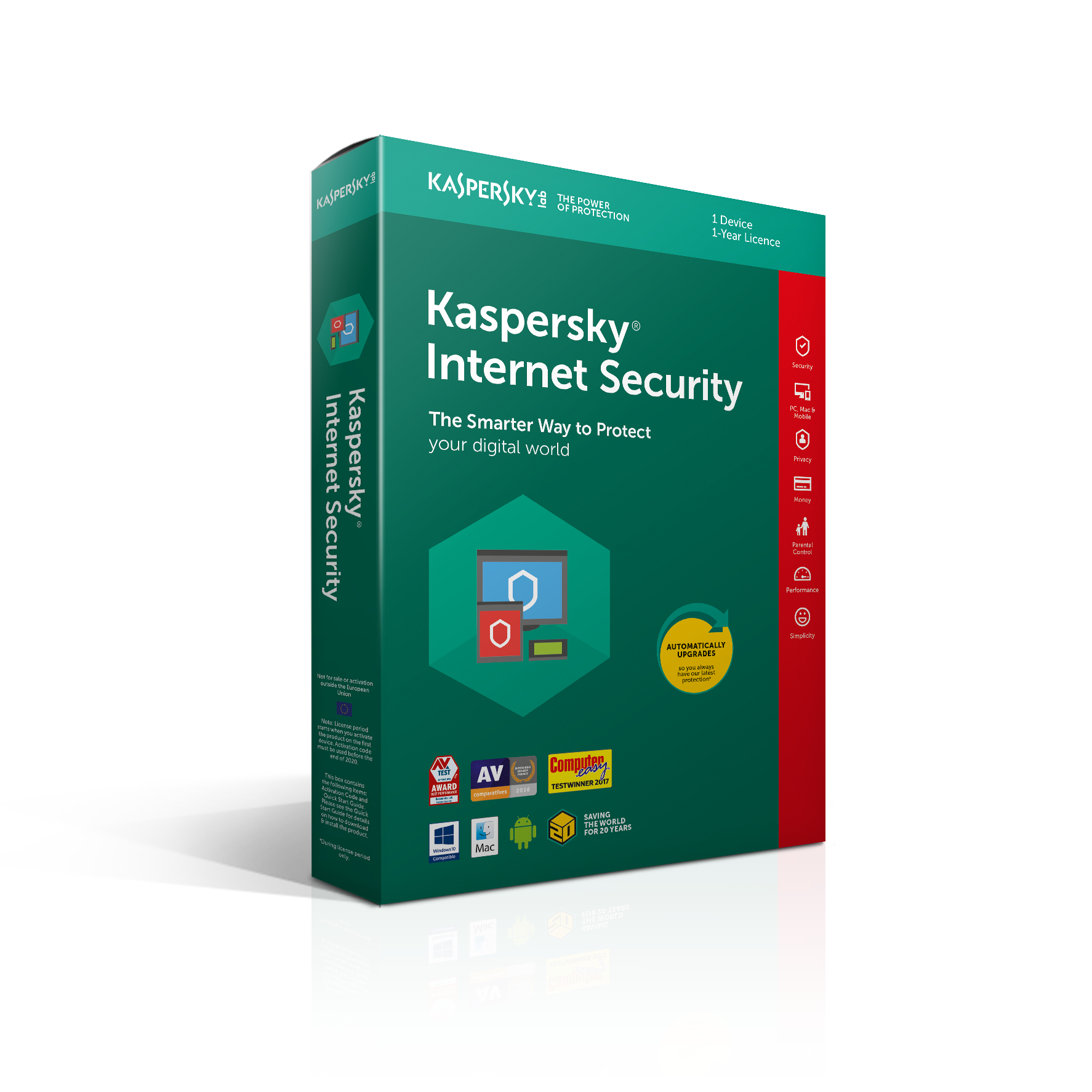 KASPERSKY INTERNET SECURITY  1PC  1AN (Numérique)  SHS Computer