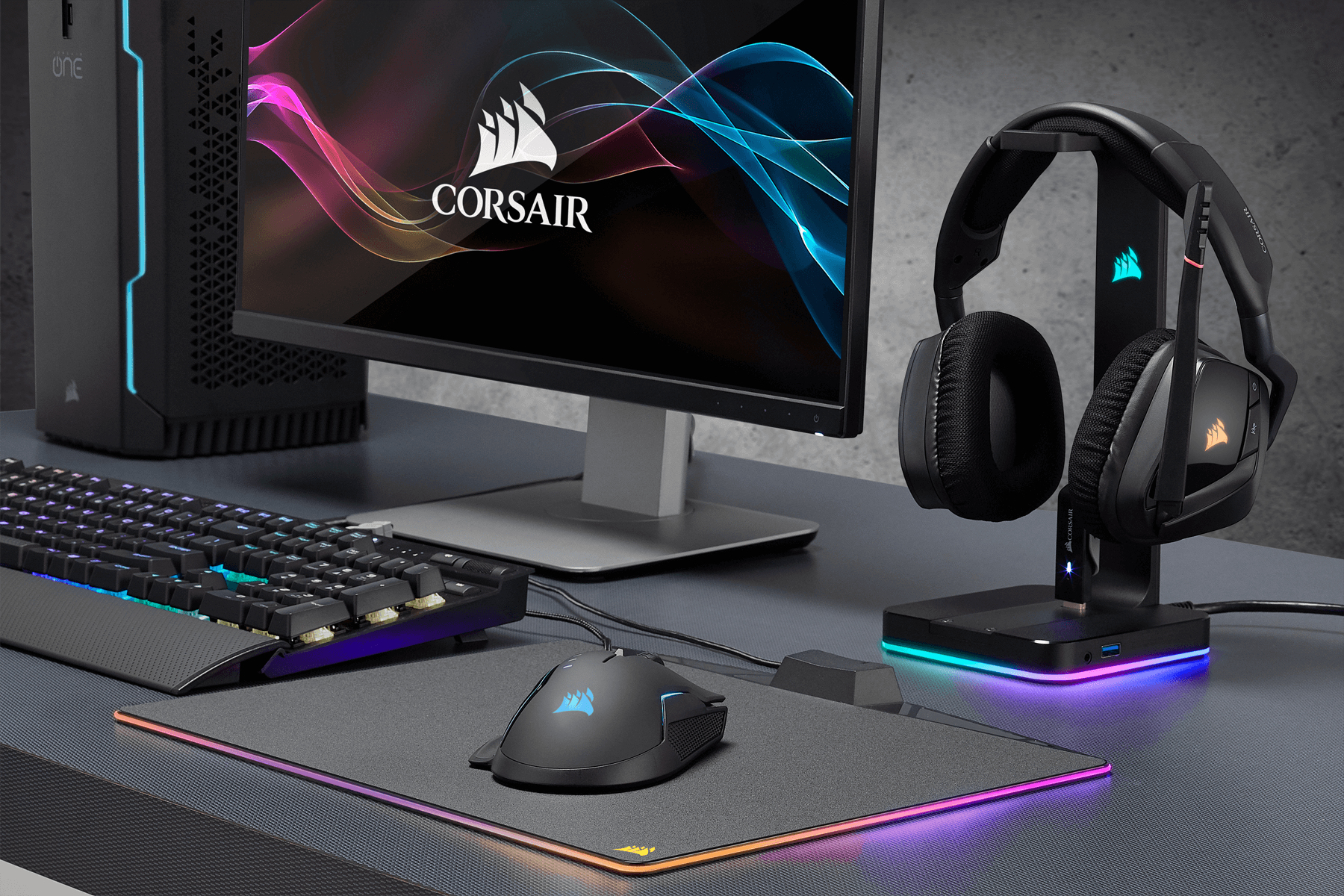 Периферия для пк. Corsair st100. Corsair st100 RGB. St100 RGB. Подставка для наушников Corsair RGB.